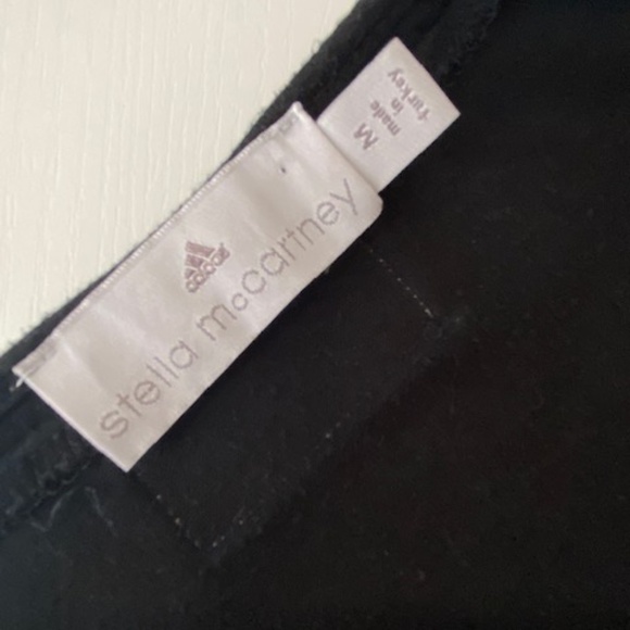 Adidas by Stella McCartney Yoga Striped Tee Top Size Medium - Picture 5 of 10